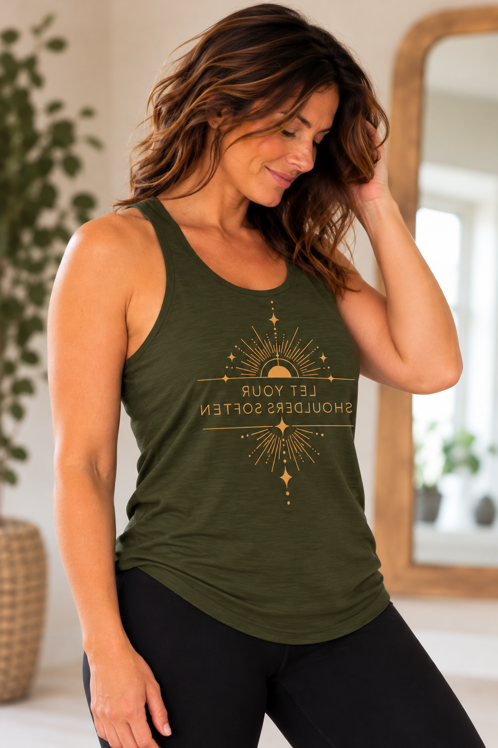 Let Your Shoulders Soften - Affirmation Tank